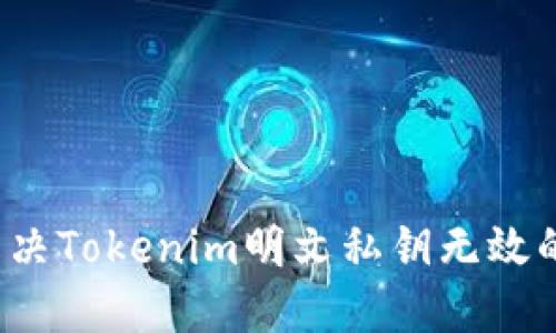 如何解决Tokenim明文私钥无效的问题？