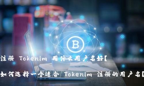 注册 Tokenim 用什么用户名好？

如何选择一个适合 Tokenim 注册的用户名？